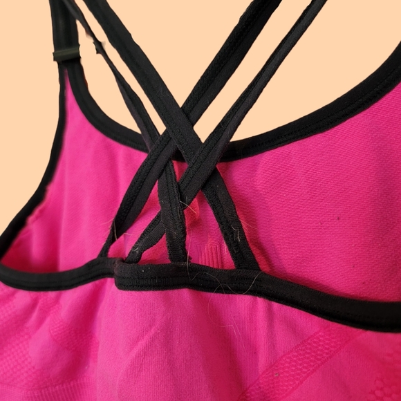 SET OF 3 ☆ Champion Criss-Cross Sports Bra ☆ Med ☆ Bright ☆Pink Blue Black ☆ - Picture 8 of 9